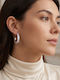 Grekas Earrings Hoops with Stones