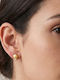 Grekas Set Earrings Made of Gold Plated Silver with Stones
