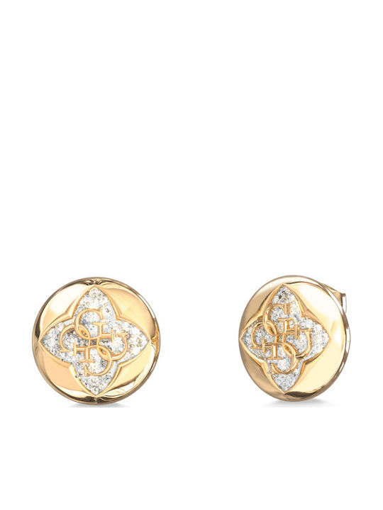 Guess Earrings from Steel Gold Plated with Stones