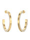 Guess Earrings Hoops from Steel Gold Plated with Stones