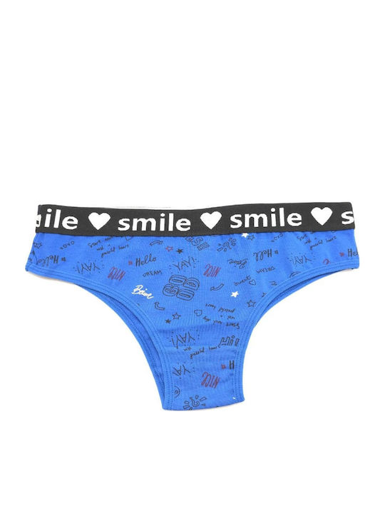 Power Flower Women's Brief Blue Slip