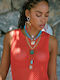 Kaleido Necklace From Gold Plated Steel Green