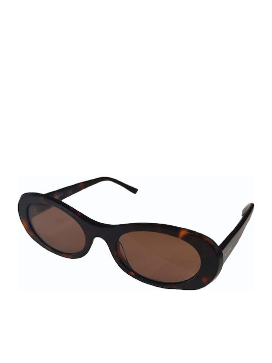 The Glass of Brixton Women's Sunglasses with Brown Tartaruga Horn-Rimmed Frame and Brown Lens BS301 16