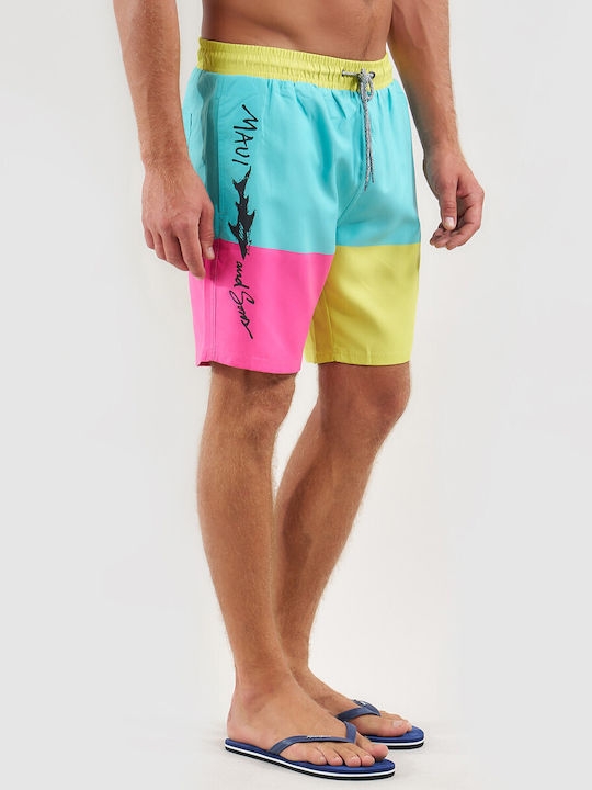 Herren-Bademode Kurze Hosen Hellblau 1065560005-Gelb