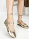 Danzaria Damen Ballerinas Gold