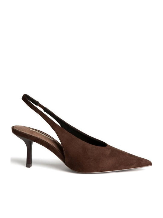 Pumps Mit Mittelhohem Braun Absatz