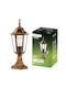 Outdoor Garden Floor Lamp E27 Lantern Post 39cm Patina Bellis Lumiled