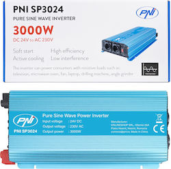 PNI Inverter Αυτοκινήτου 3000W για Μετατροπή 24V DC σε 230V AC PNI Inverter Αυτοκινήτου 3000W για Μετατροπή 24V DC σε 230V AC