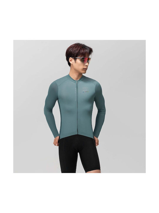 Rockbros Herren Lange Ärmel Fahrradtrikot Straße Fahrrad Blau