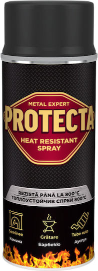 Protecta Paint Spray Metal Heat Resistant Up To 800 Degrees 0.4l White