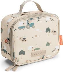 Done by Deer School Insulated Handheld Lunch Bag 2.8lt Beige Done by Deer School Insulated Handheld Lunch Bag 2.8lt Beige