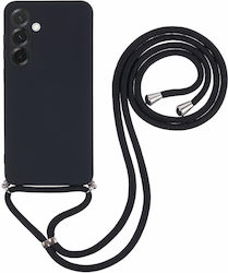 Hurtel Back Cover din Silicon cu Curea pentru Gât Negru (Galaxy A17Oppo A17) Hurtel Back Cover din Silicon cu Curea pentru Gât Negru (Galaxy A17Oppo A17)