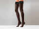 Sanyleg P23 Mm Hg 15-21 Thigh High Graduated Compression Medical Socks With Silicone Black
