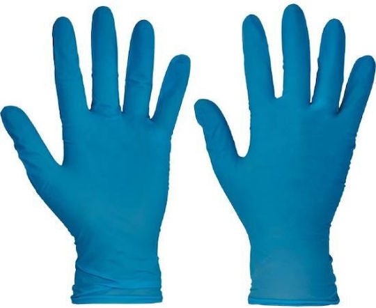 Cerva Nitrile Gloves Powder Free in Blue Colour 100 Pieces