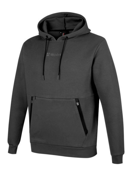 Würth Startup Sweatshirt Cotton Polyester Unisex Size S Gray