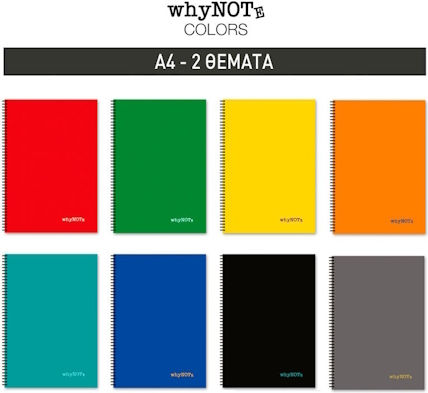 WhyNote Spirale Schulheft Geregelt A4 5 Schulfachhefte Abstract Verschiedene Designs