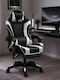 GMC-030 Gaming Stuhl aus Künstliches Leder mit Fußstütze Weiße