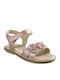 Sandale Tip Pantof Roz / Bej