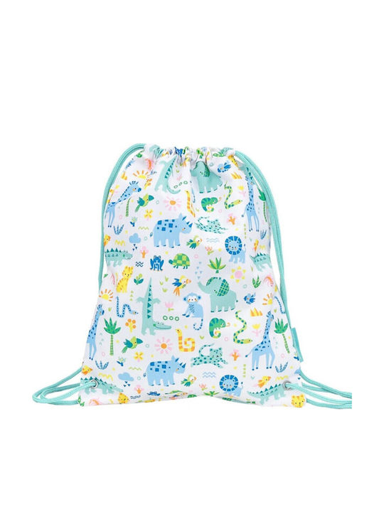 A Little Lovely Company Kids Backpack Light Blue 42x32cm