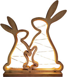 Easter Wooden Led Bunny Figurine Stylish Decoration 31x25.3 Cm Brown Easter Wooden Led Bunny Figurine Stylish Decoration 31x25.3 Cm Brown