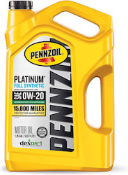Ulei de motor full sintetic Pennzoil Platinum 0w-20 4,73 l Fabricat în SUA