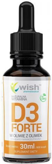 Wish Pharmaceutical Natural Vitamin D3 Forte Vitamin for Strengthening the Immune System & Bone Health 30ml
