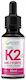 Wish Pharmaceutical Natural Vitamin K2 MK-7 Forte Витамин за Здравето на Костите 30ml