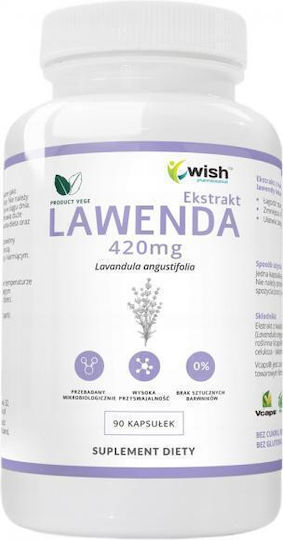 Wish Pharmaceutical Extract de lavandă 420mg 90 capsule