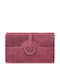 Large Leather Women's Wallet with RFID Pink