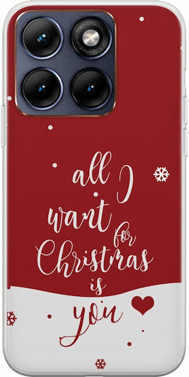 Frogs Handyhülle All I Want Weihnachten Motorola Edge 70 Fusion 5G Flexible Tpu Transparentes Silikon