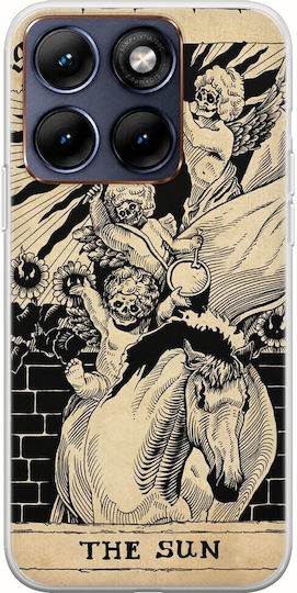 Husă Tarot Cards Sun Motorola Edge 70 Fusion 5G TPU Flexibil Silicon Transparentă