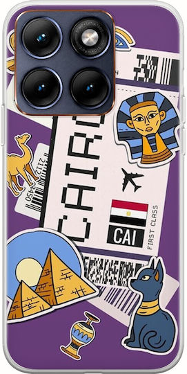 Husă Ticket To Cairo Motorola Edge 70 Fusion 5G TPU Flexibil Silicon Transparentă