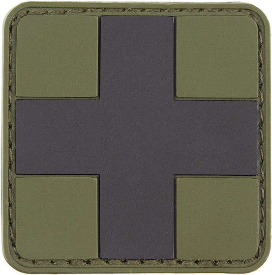 Mfh Patch Velcro Prim Ajutor Verde Oliv Negru