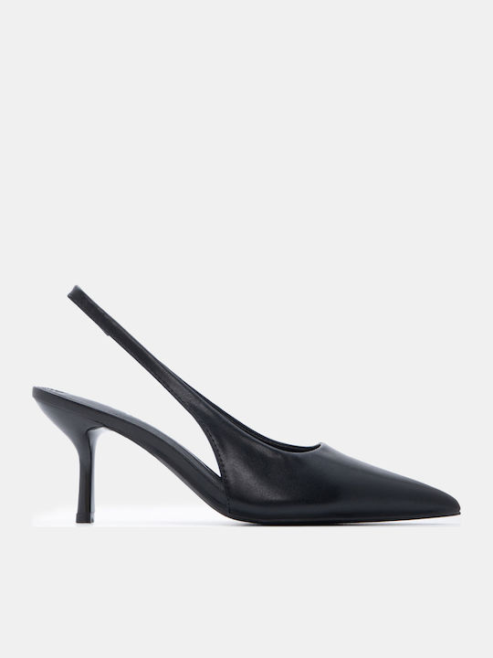Luigi Pointed Toe Heels with High Heel Black