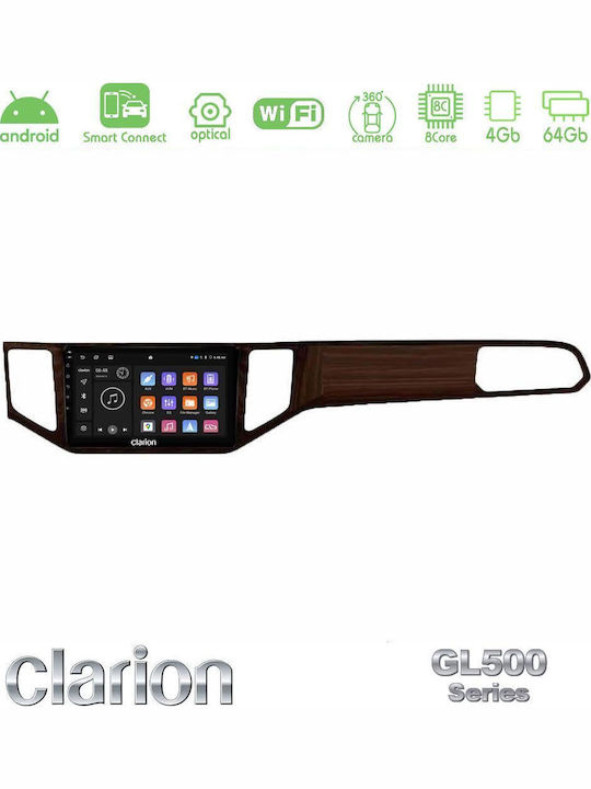 Clarion Auto-Audiosystem für Volkswagen Sportsvan 2014-2020 Bluetooth USB Eingebautes Wi-Fi GPS Apple CarPlay Android Auto mit Touchscreen 9 Zoll