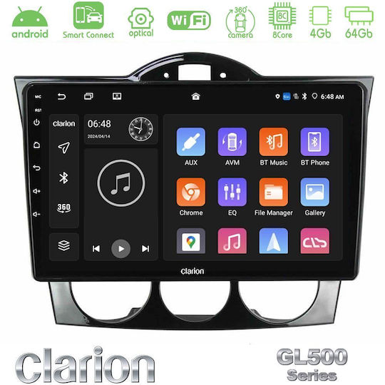 Clarion Автомобилна Аудио Система за Mazda RX-8 2003-2008 с A/C (Bluetooth/USB/Вграден Wi-Fi/GPS/Apple CarPlay/Android Auto) с Touch Screen 9"