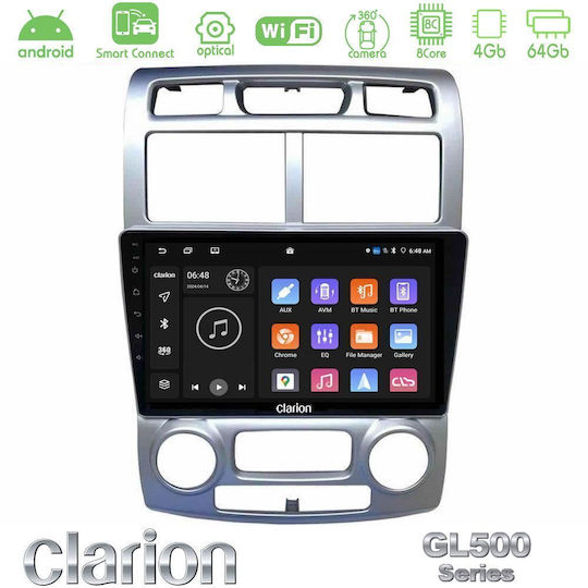 Clarion Auto-Audiosystem für Kia Sportage 2005-2008 Bluetooth USB Eingebautes Wi-Fi GPS Apple CarPlay Android Auto