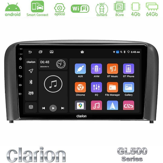 Clarion Car Audio System for Volvo S80 1998-2006 Bluetooth USB WiFi GPS Apple CarPlay Android Auto with 9" Touch Screen