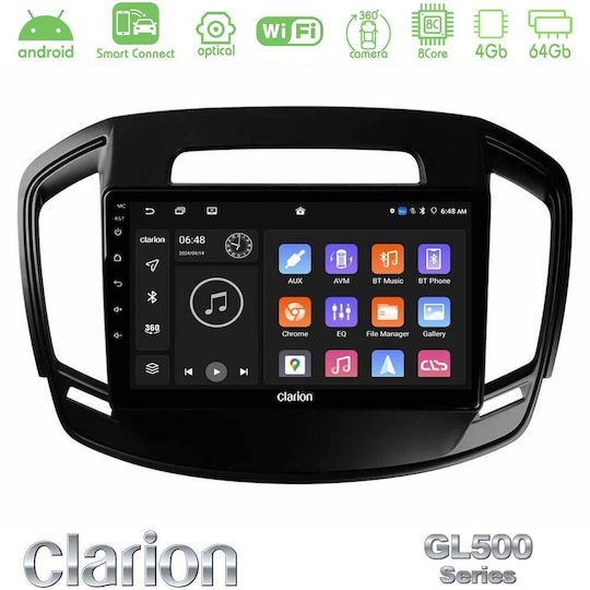 Clarion Auto-Audiosysteme für Opel Insignia 2014-2017 Bluetooth USB Eingebautes Wi-Fi GPS Apple CarPlay Android Auto mit Touchscreen 9 Zoll