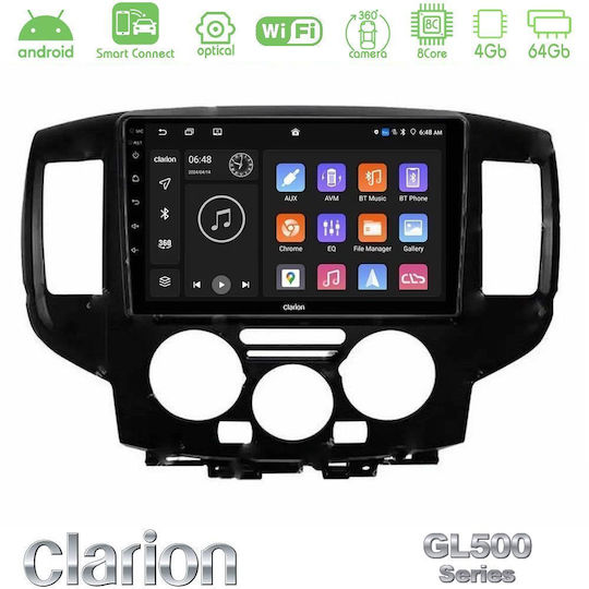 Clarion Car Audio System for Nissan NV200 2009 2019 Bluetooth USB WiFi GPS Apple CarPlay Android Auto with 9" Touch Screen