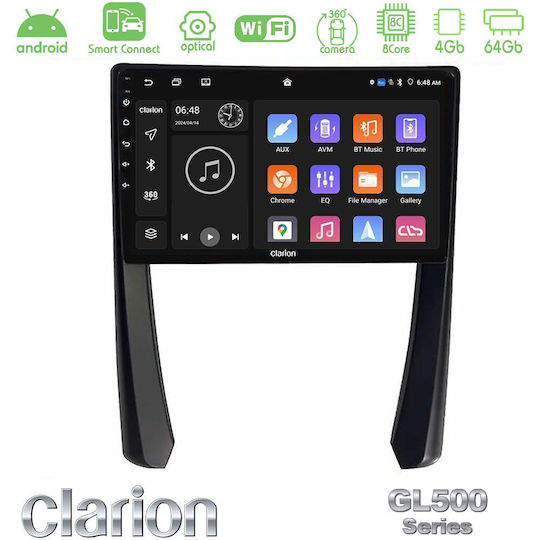 Clarion Car Audio System for Porsche 911 / Cayman / Boxster Bluetooth USB WiFi GPS Apple CarPlay Android Auto with 9" Touch Screen