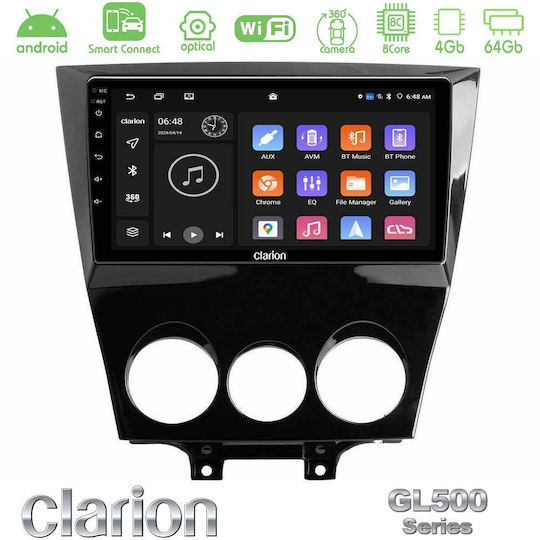 Clarion Автомобилна Аудио Система за Mazda RX-8 2008-2012 (Bluetooth/USB/Вграден Wi-Fi/GPS/Apple CarPlay/Android Auto) с Touch Screen 9"
