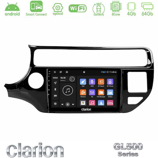 Clarion Car Audio System for Kia Rio 2015-2017 (Bluetooth/USB/WiFi/GPS/Apple CarPlay/Android Auto) with 9" Touch Screen