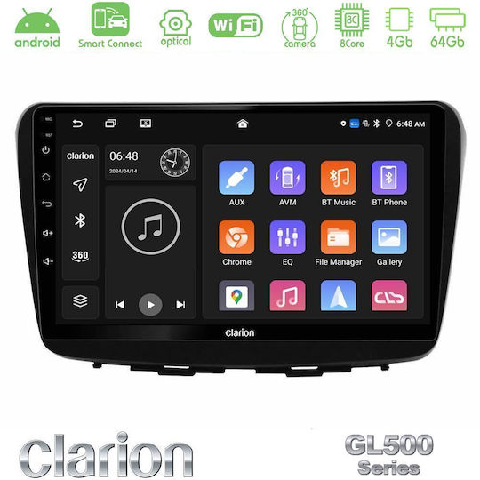 Clarion Car Audio System for Suzuki Baleno 2016-2021 Bluetooth USB WiFi GPS Apple CarPlay Android Auto with 9" Touch Screen