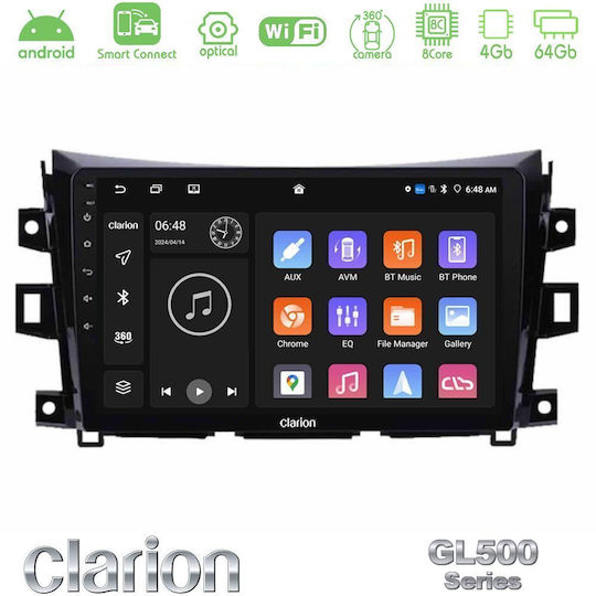 Clarion Car Audio System for Nissan Navara / NP300 2016-2021 Bluetooth USB WiFi GPS Apple CarPlay Android Auto with 9" Touch Screen