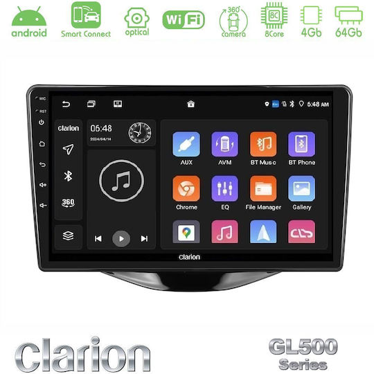 Clarion Car Audio System for Peugeot 108 / 107 Toyota Aygo Citroen C1 Bluetooth USB WiFi GPS Apple CarPlay Android Auto