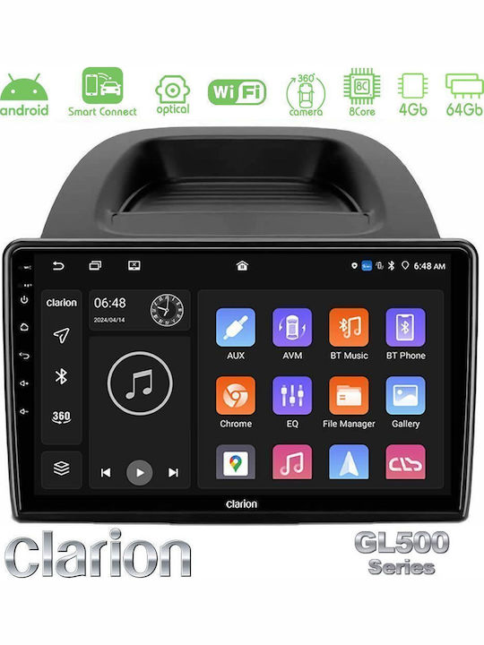 Clarion Ηχοσύστημα Αυτοκινήτου για Ford EcoSport 2018-2020 (Bluetooth/USB/WiFi/GPS/Apple-Carplay/Android-Auto) με Οθόνη Αφής 10"