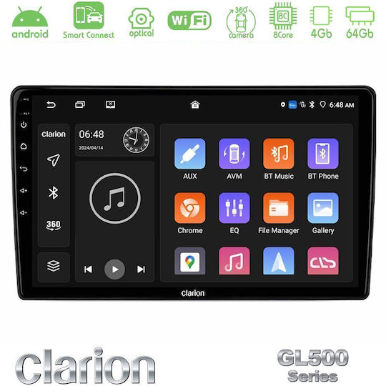 Clarion Автомобилна Аудио Система За Suzuki Grand Vitara 2003-2005 Bluetooth USB Вграден Wi-Fi GPS Apple CarPlay Android Auto С Touch Screen 9