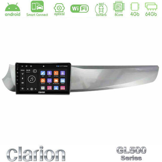 Clarion Ηχοσύστημα Αυτοκινήτου για Alfa Romeo Giulietta 2010-2014 (Bluetooth/USB/WiFi/GPS/Apple-Carplay/Android-Auto) με Οθόνη Αφής 9"