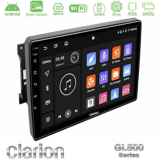 Clarion Ηχοσύστημα Αυτοκινήτου για Jeep Commander / Compass / Grand Cherokee / Patriot Dodge Caliber Chrysler 300C / PT Cruiser 2004 (Bluetooth/USB/WiFi/GPS/Apple-Carplay/Android-Auto) με Οθόνη Αφής 10"